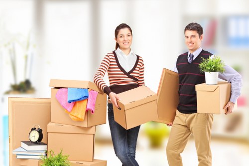 Local removals team handling a move near Elephant and Castle